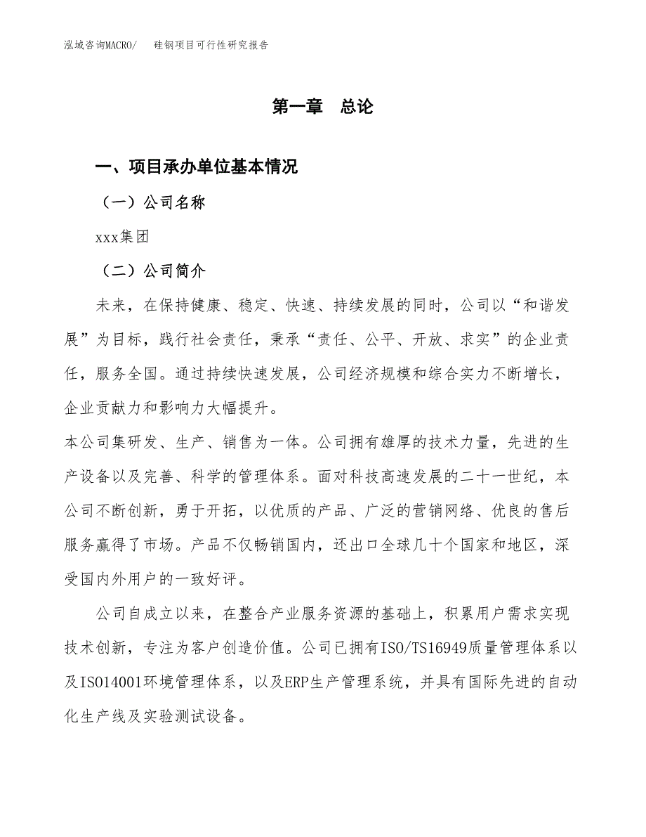 硅钢项目可行性研究报告（总投资2000万元）（10亩）_第4页