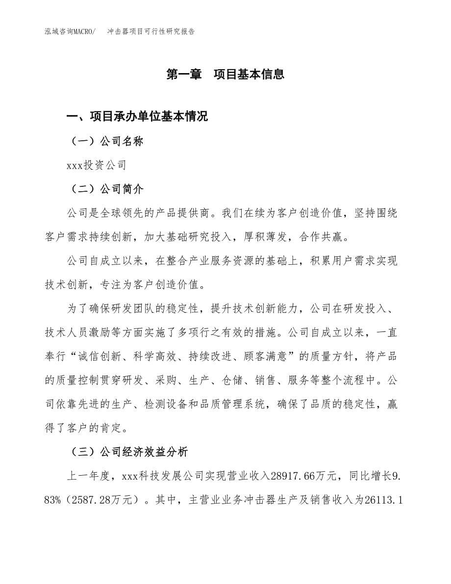 冲击器项目可行性研究报告（总投资14000万元）（57亩）_第5页