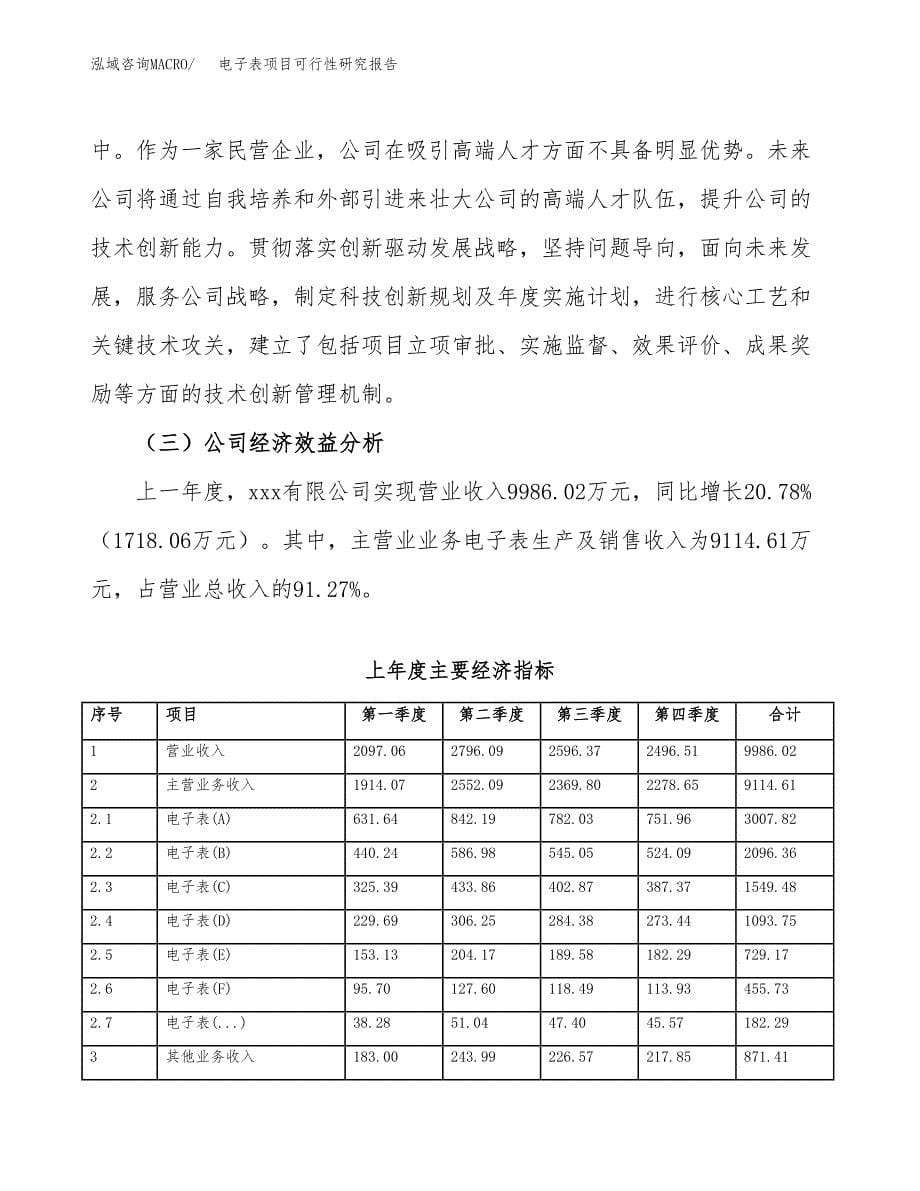 电子表项目可行性研究报告（总投资8000万元）（32亩）_第5页