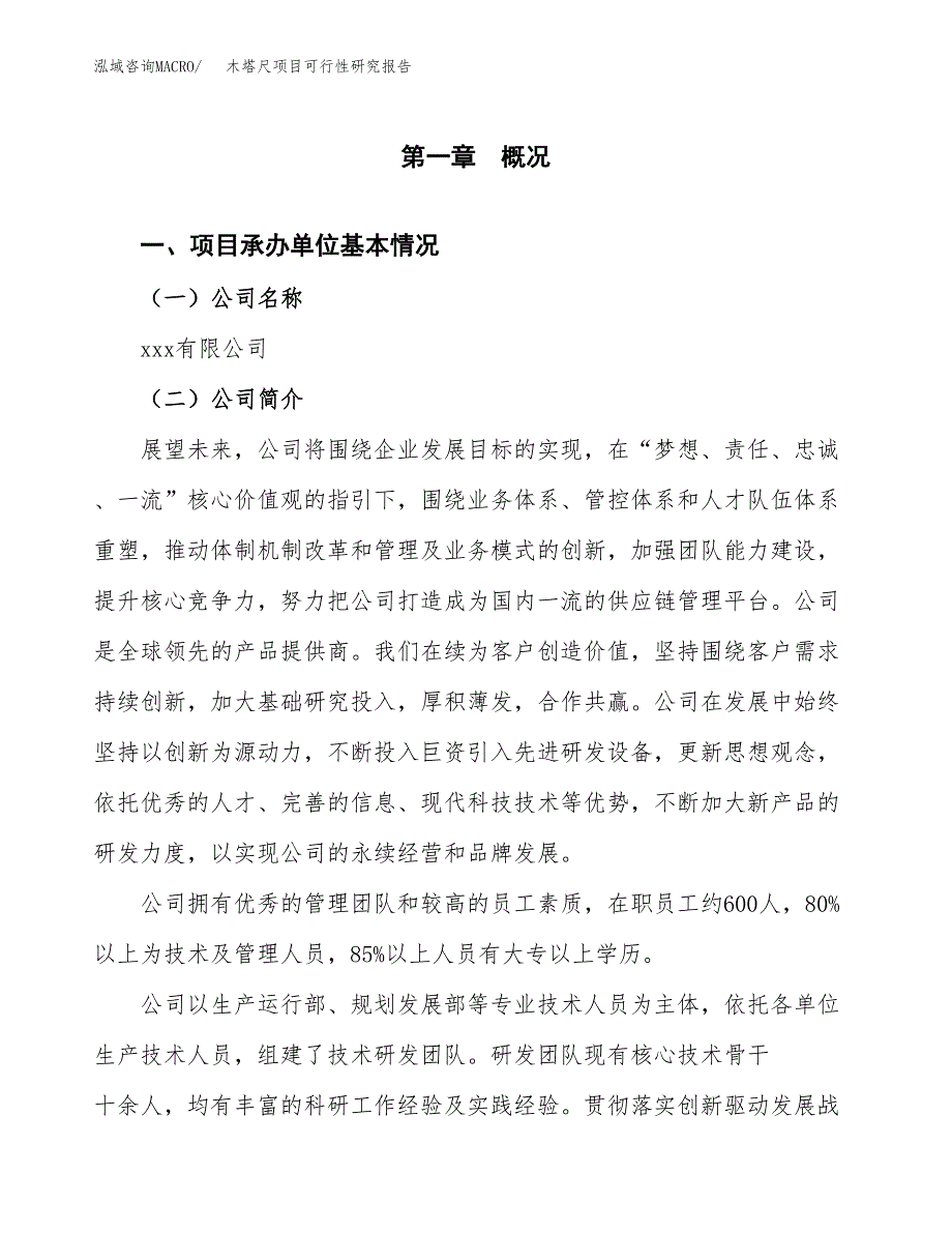 木塔尺项目可行性研究报告（总投资6000万元）（23亩）_第4页