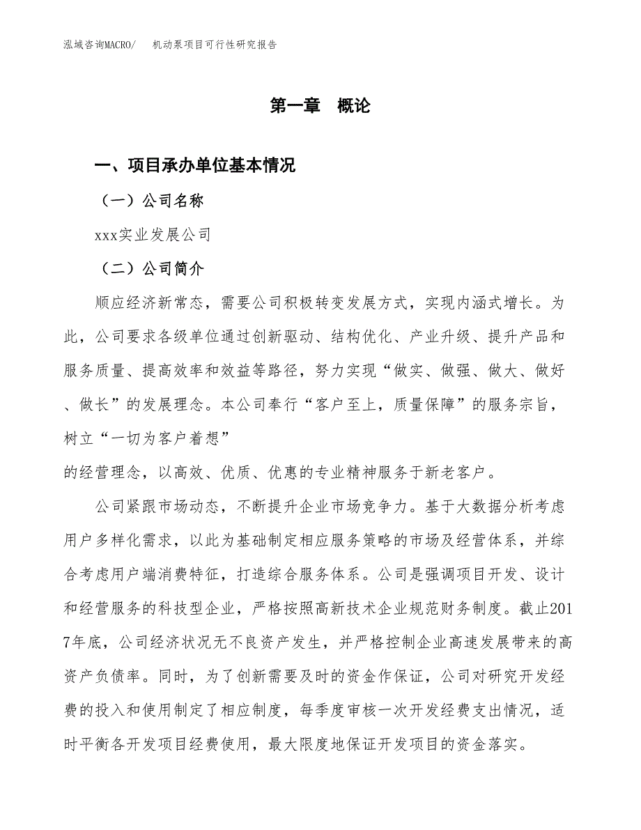 机动泵项目可行性研究报告（总投资13000万元）（65亩）_第4页