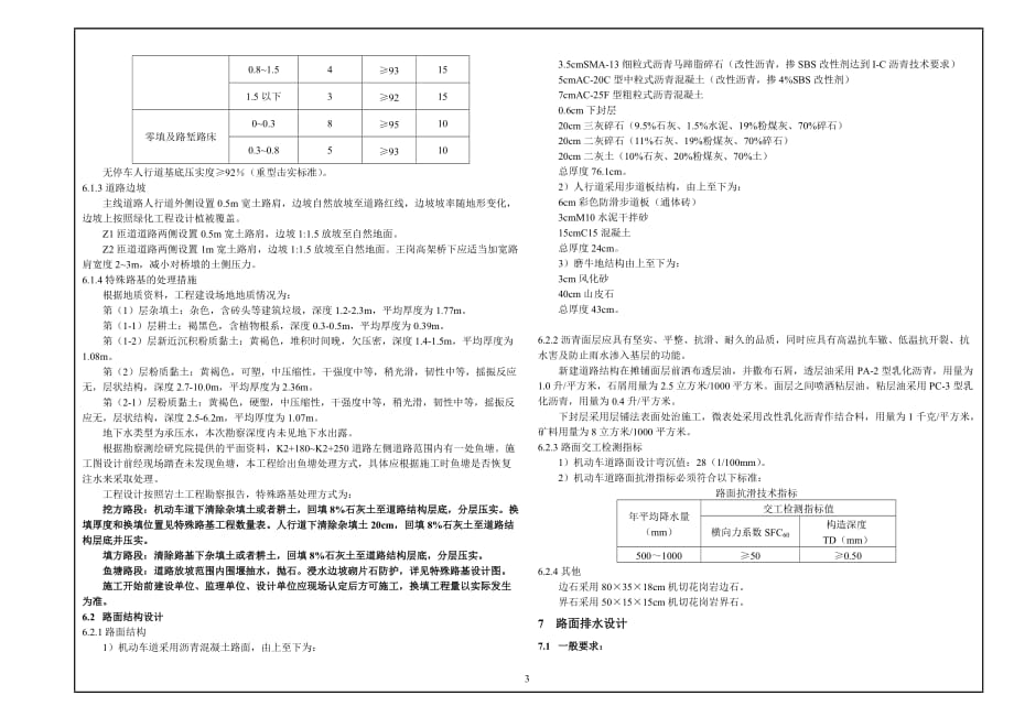 项目施工图说明(王岗东路)_第3页