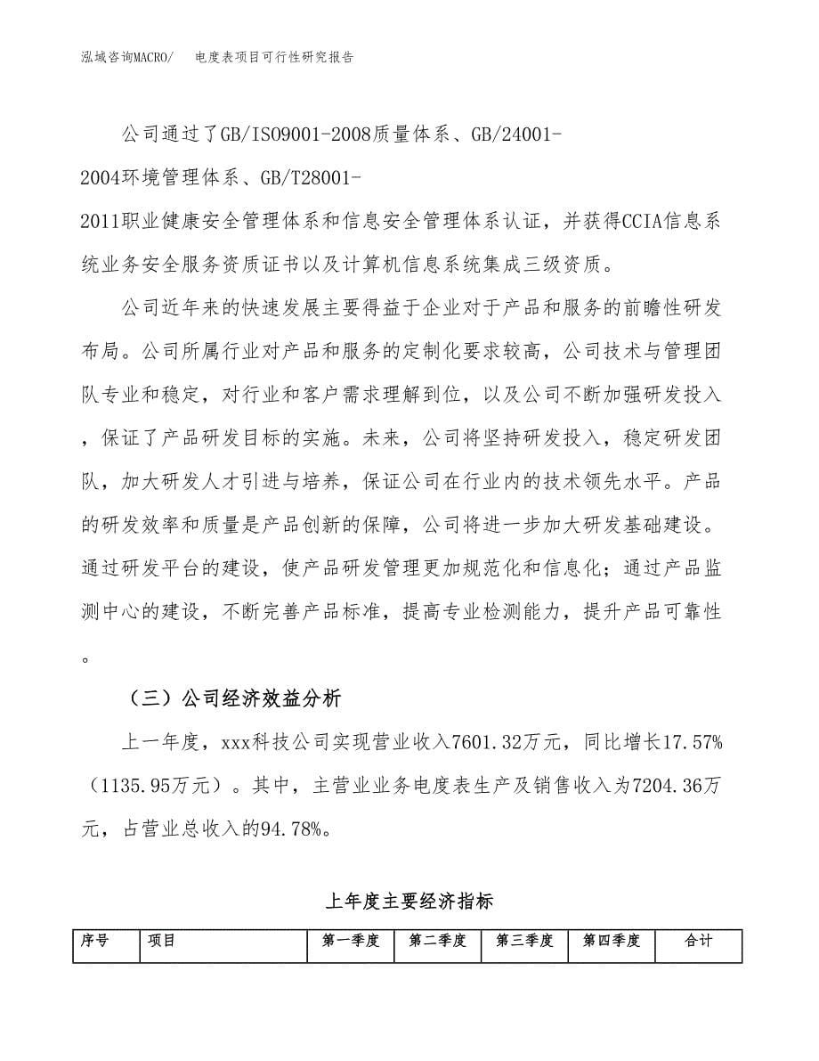 电度表项目可行性研究报告（总投资5000万元）（27亩）_第5页