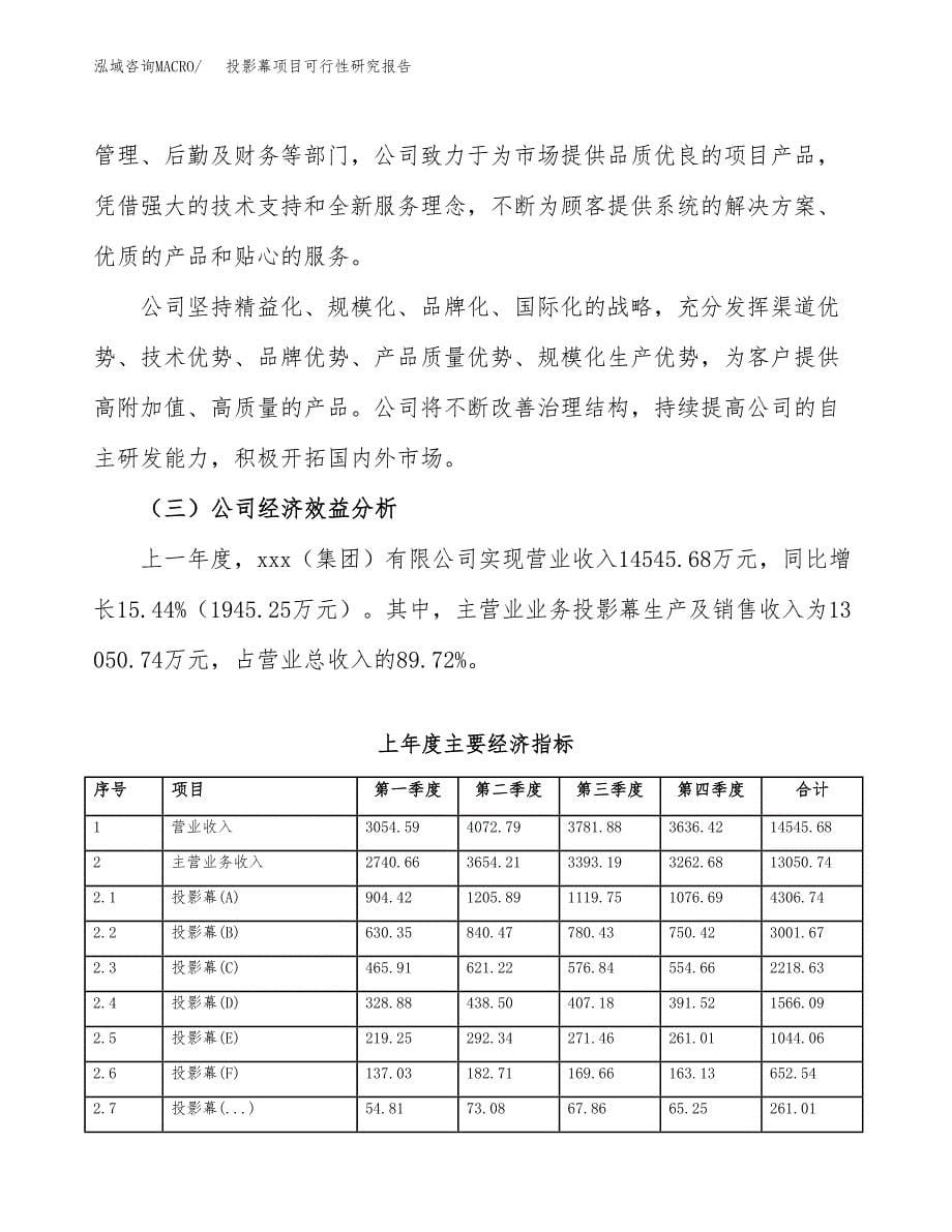 投影幕项目可行性研究报告（总投资10000万元）（40亩）_第5页