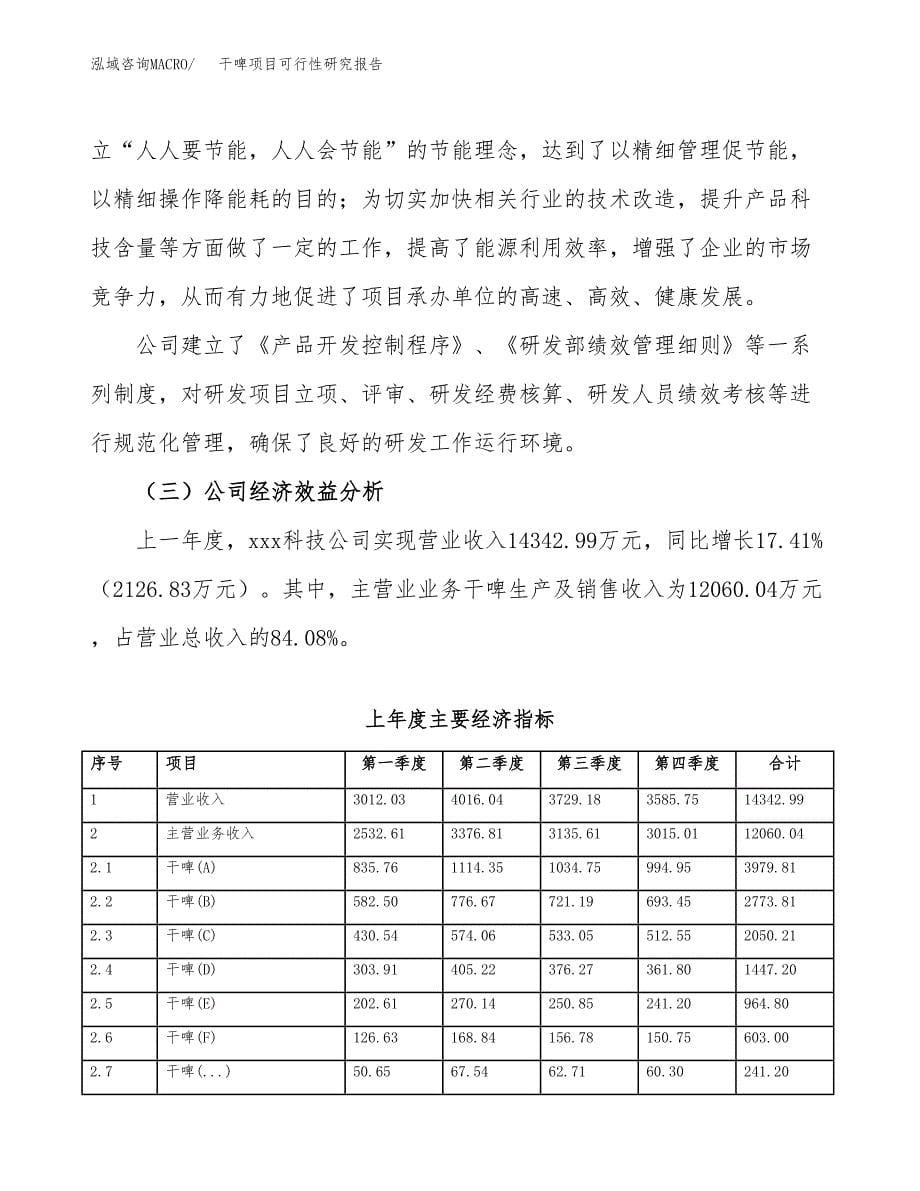 干啤项目可行性研究报告（总投资10000万元）（47亩）_第5页