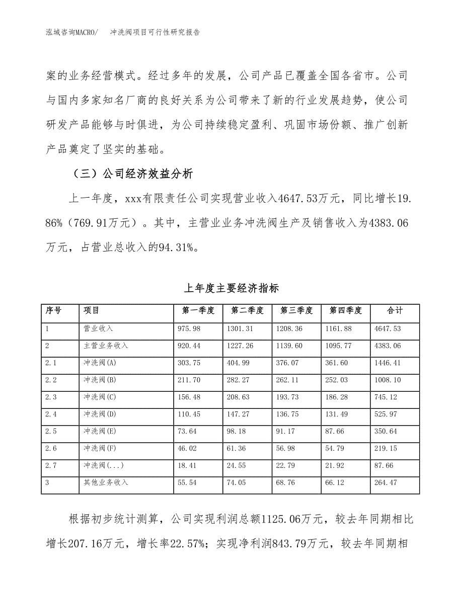 冲洗阀项目可行性研究报告（总投资3000万元）（10亩）_第5页