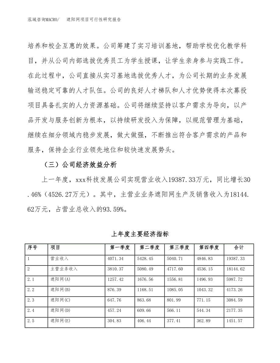 遮阳网项目可行性研究报告（总投资10000万元）（42亩）_第5页