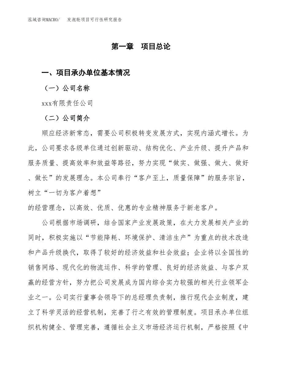 发泡轮项目可行性研究报告（总投资3000万元）（14亩）_第4页