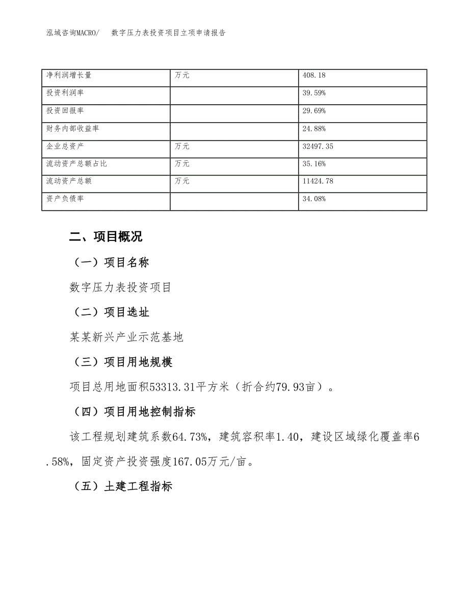 关于建设数字压力表投资项目立项申请报告.docx_第5页