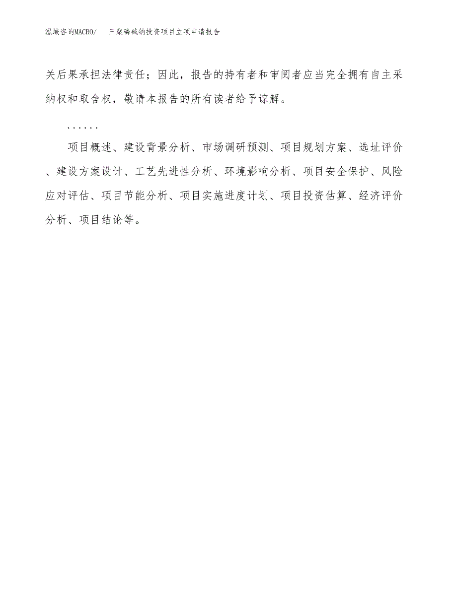 关于建设三聚磷碱钠投资项目立项申请报告.docx_第2页