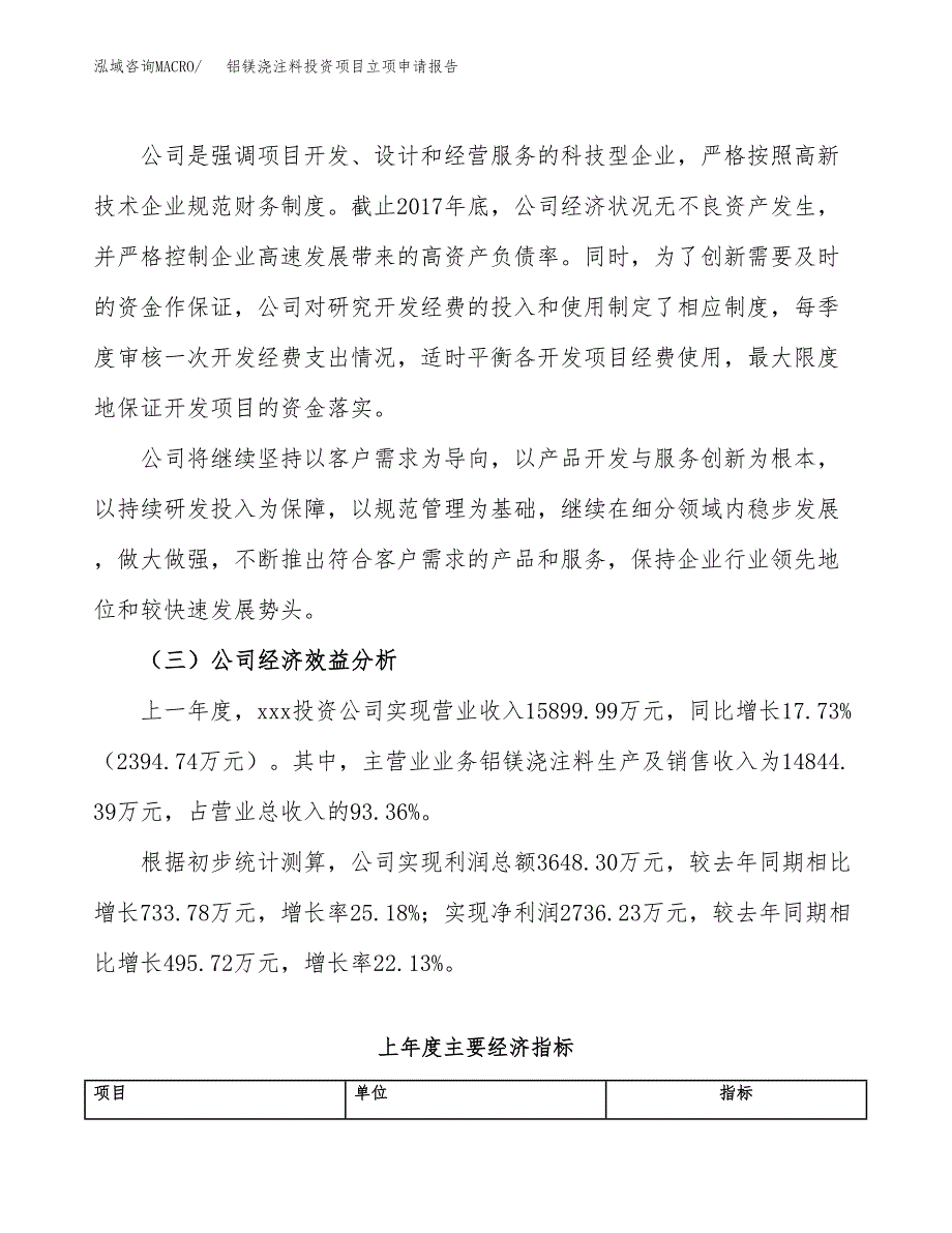 关于建设铝镁浇注料投资项目立项申请报告.docx_第4页