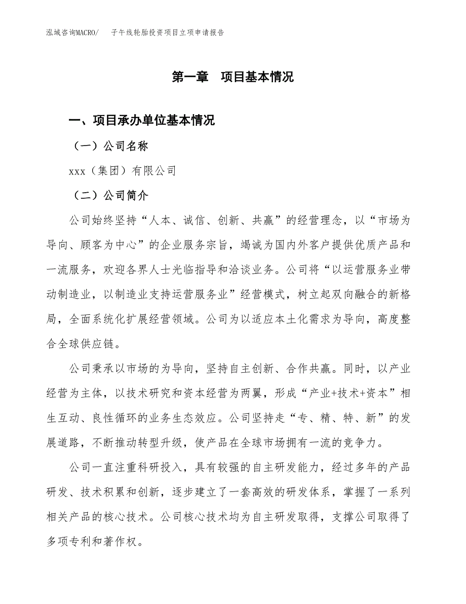 关于建设子午线轮胎投资项目立项申请报告.docx_第3页