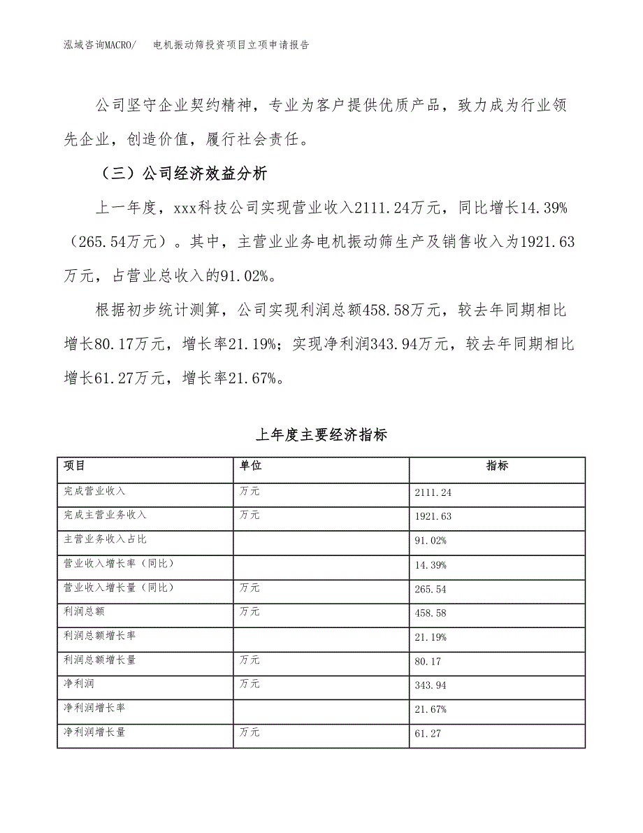 关于建设电机振动筛投资项目立项申请报告.docx_第3页