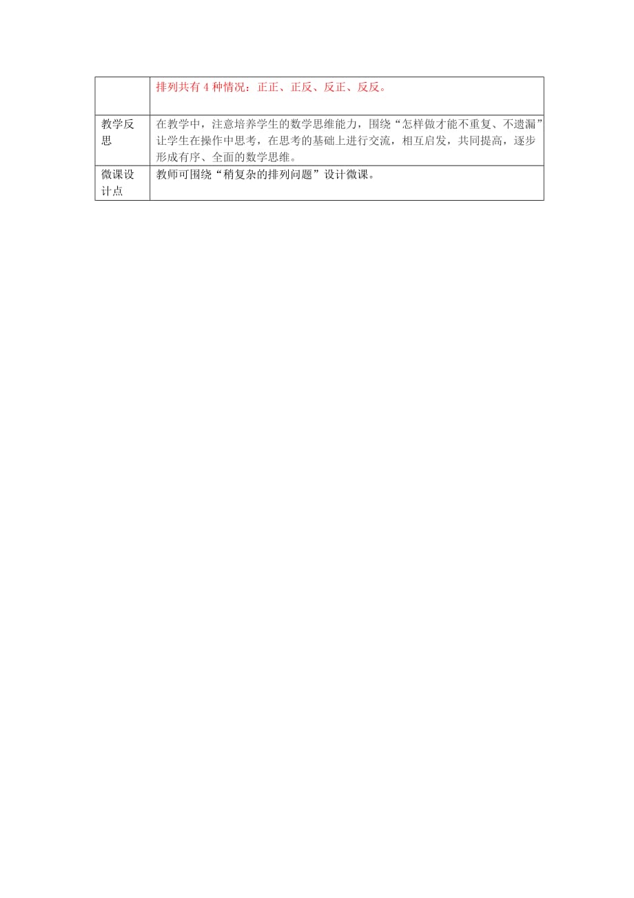 三年级下册数学导学案第八单元稍复杂的排列问题人教新课标_第3页