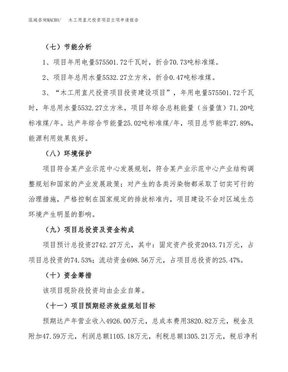 关于建设木工用直尺投资项目立项申请报告.docx_第5页