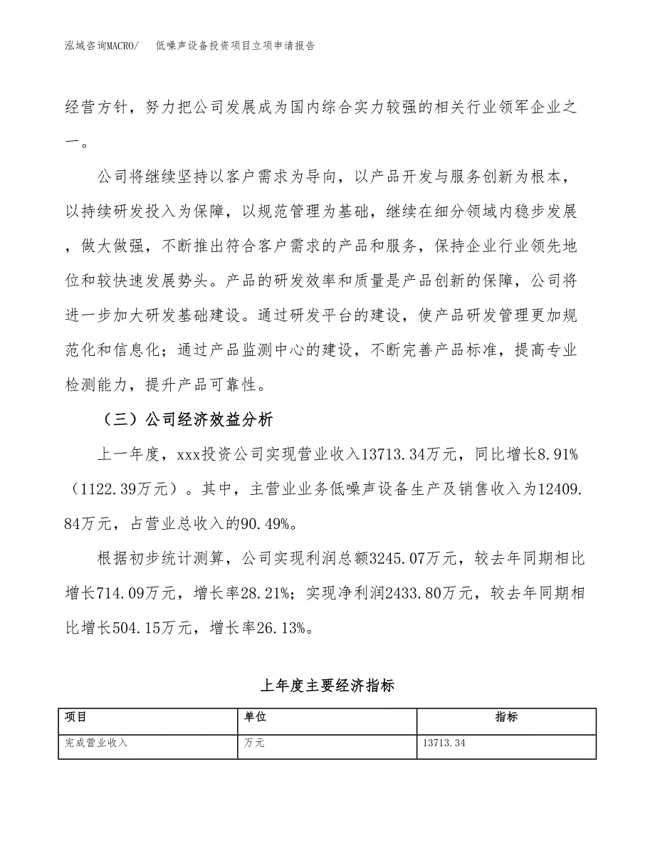 关于建设低噪声设备投资项目立项申请报告.docx_第4页