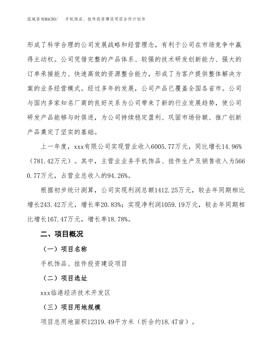 手机饰品、挂件投资建设项目合作计划书（样本）_第2页