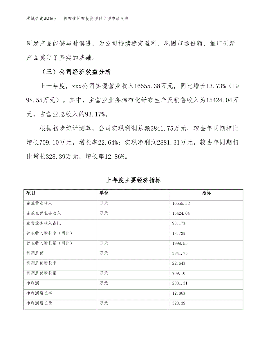 关于建设棉布化纤布投资项目立项申请报告.docx_第4页