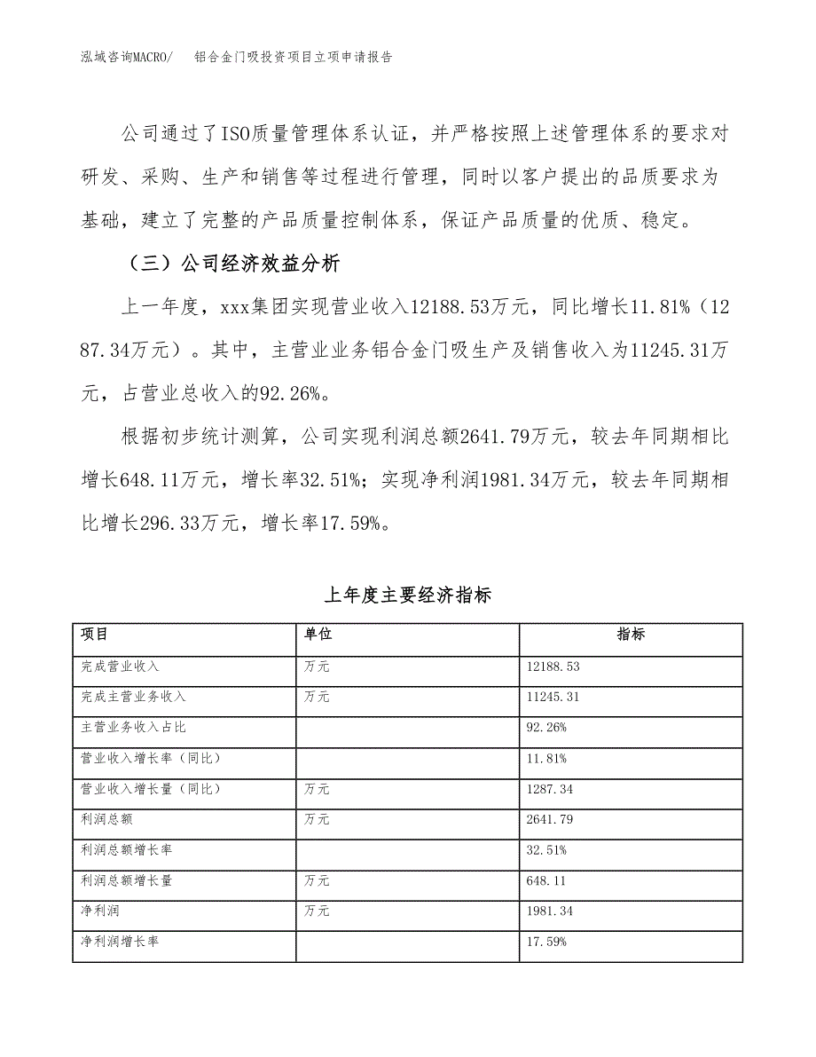 关于建设铝合金门吸投资项目立项申请报告.docx_第3页