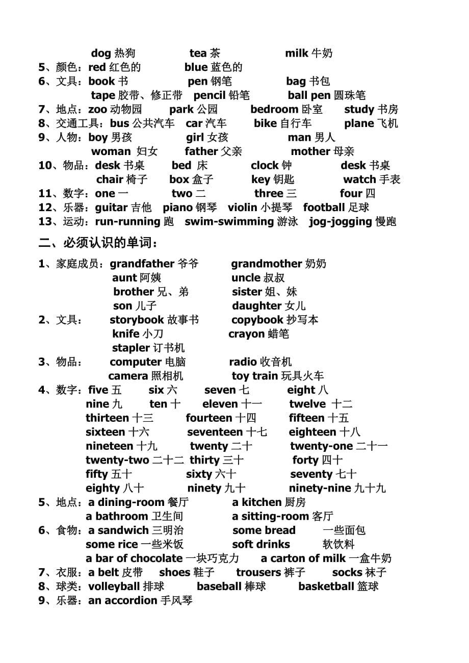 苏教牛津版英语三年级下册期末复习归类_第3页