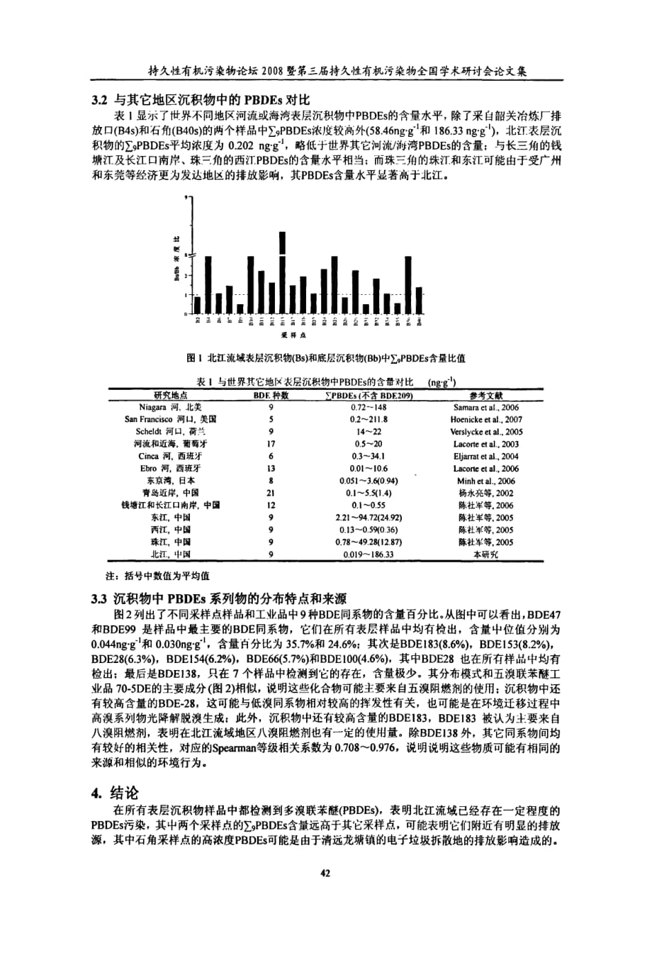 北江沉积物中多溴联苯醚的含量和分布特征_第2页