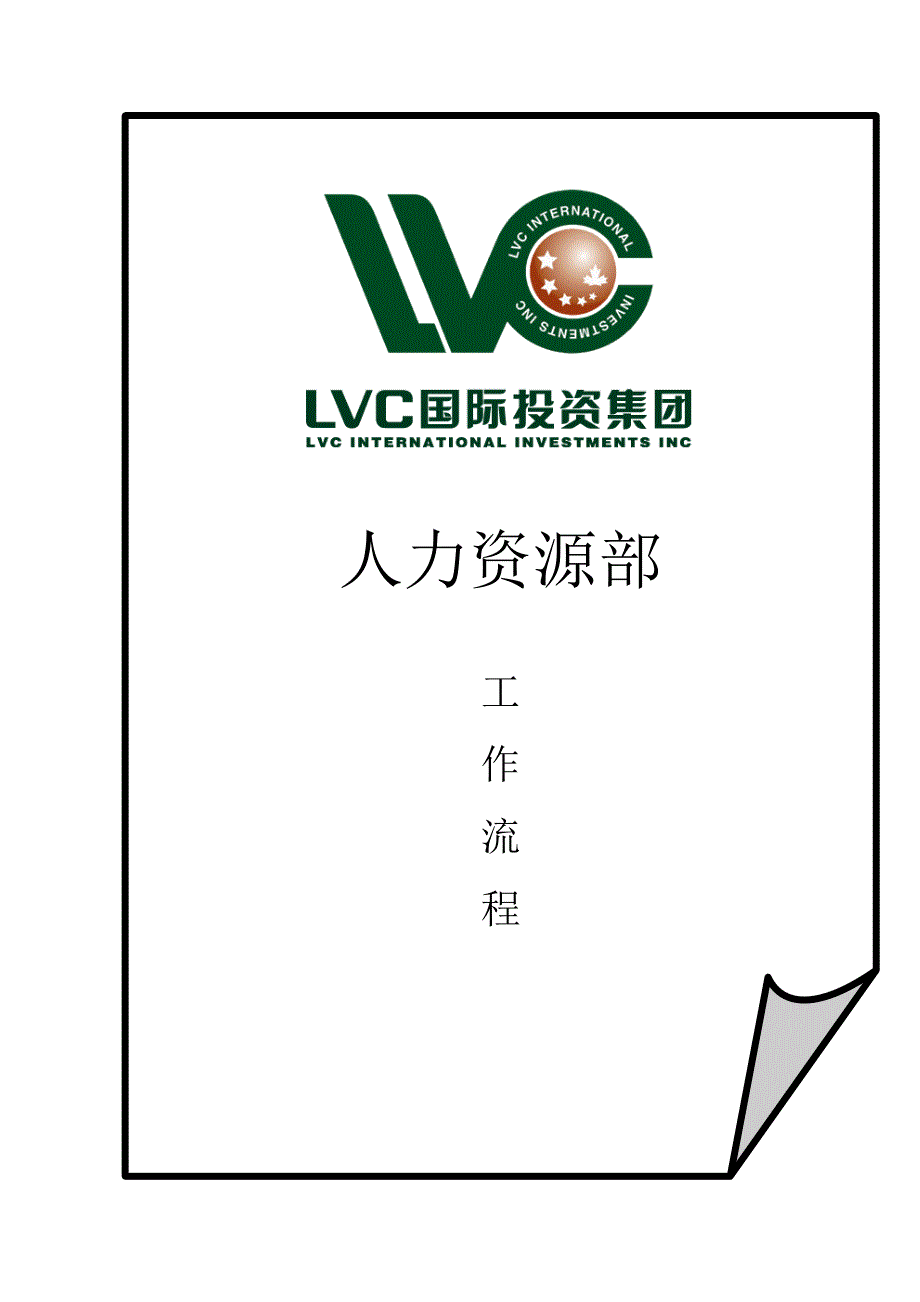 2019年某上市集团人力资源管理手册—LVC国际投资集团_第1页