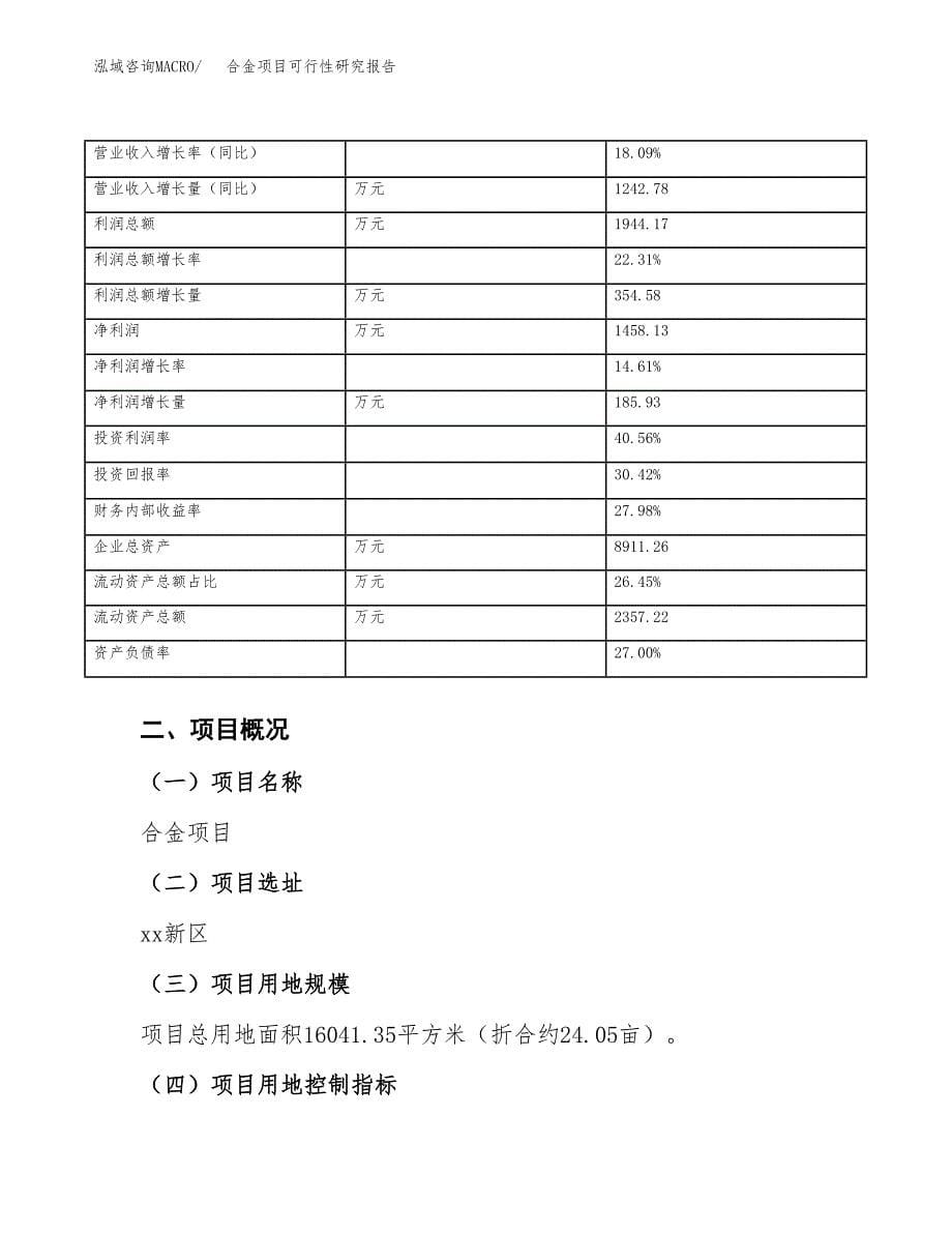 合金项目可行性研究报告（总投资5000万元）（24亩）_第5页