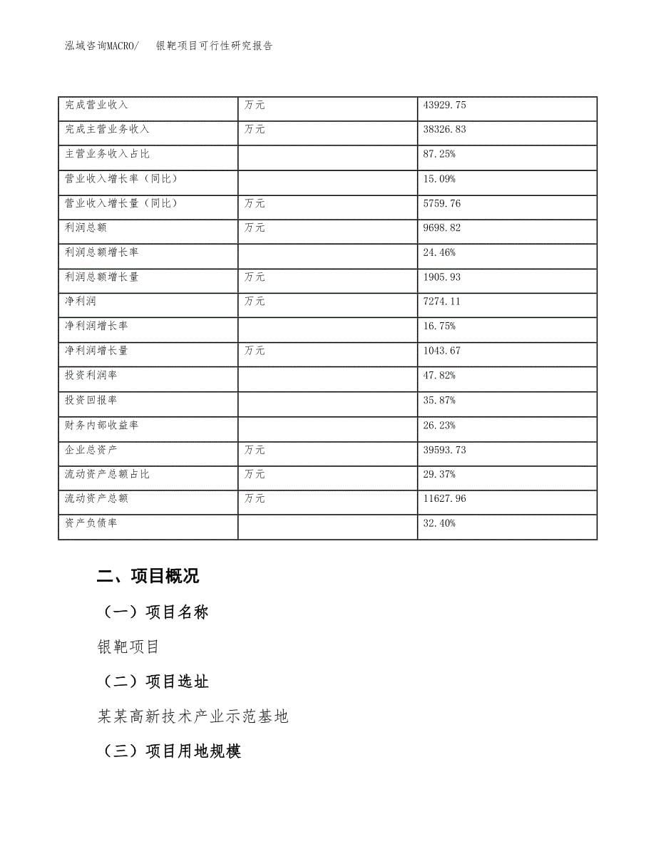 银靶项目可行性研究报告（总投资21000万元）（81亩）_第5页