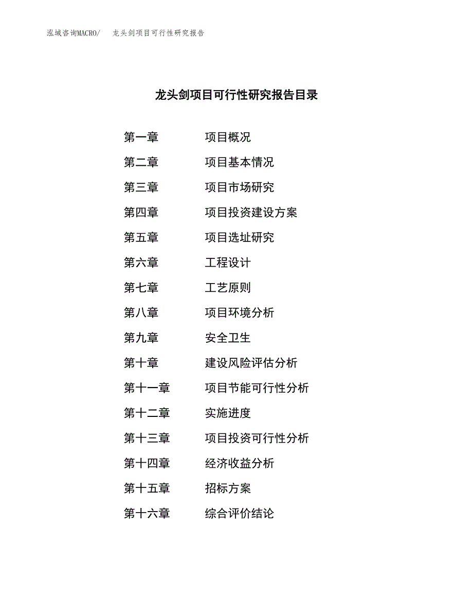 龙头剑项目可行性研究报告（总投资13000万元）（57亩）_第2页