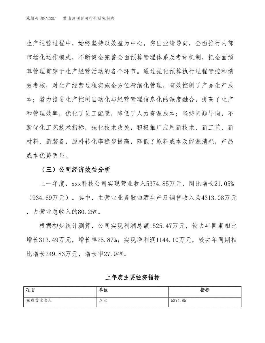 散曲酒项目可行性研究报告（总投资8000万元）（35亩）_第5页