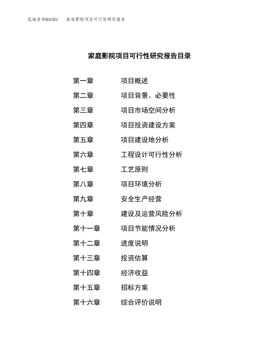 家庭影院项目可行性研究报告（总投资4000万元）（15亩）_第2页