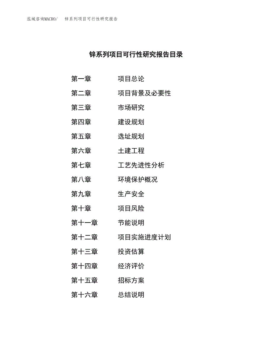 锌系列项目可行性研究报告（总投资18000万元）（84亩）_第2页