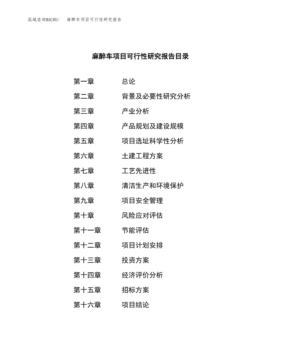 麻醉车项目可行性研究报告（总投资10000万元）（45亩）_第2页