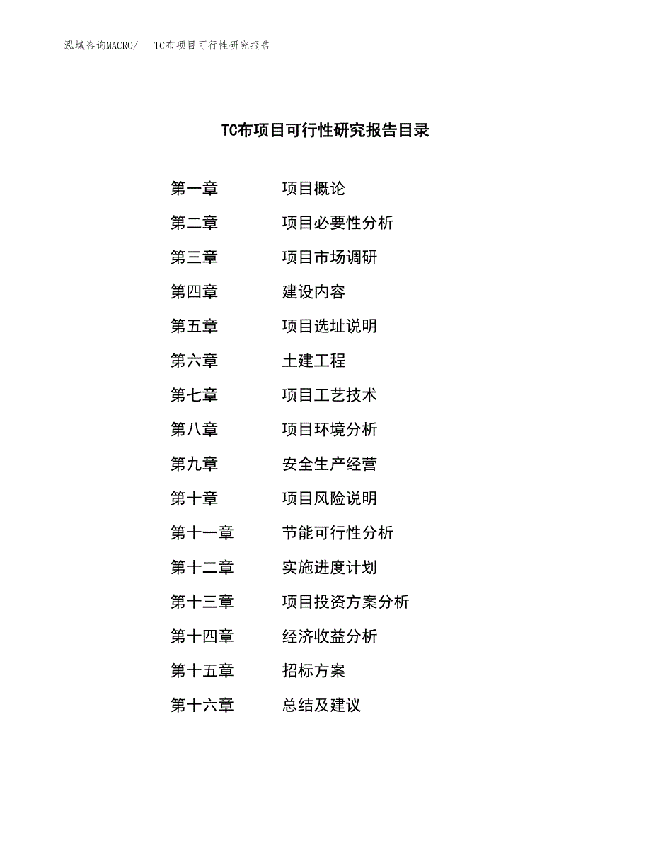 TC布项目可行性研究报告（总投资3000万元）（13亩）_第2页