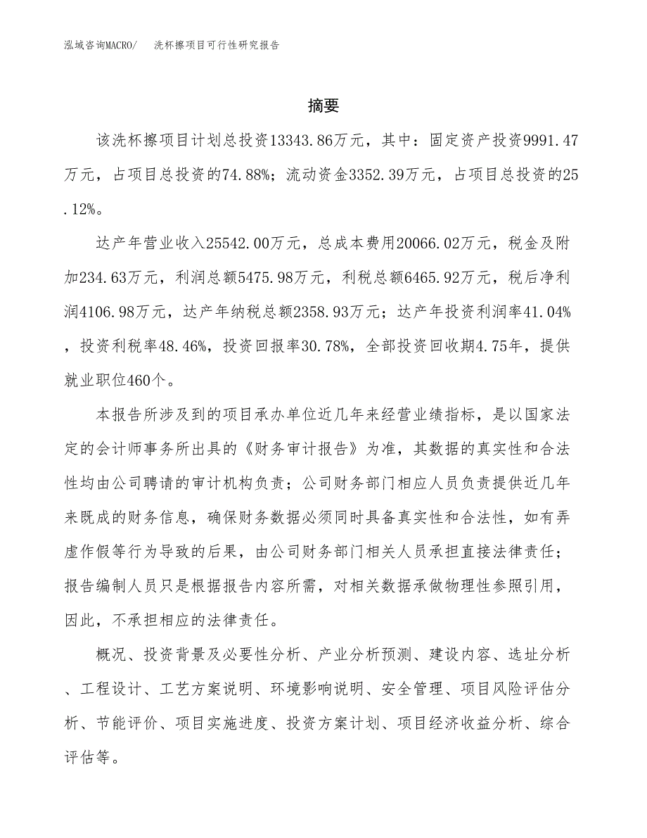 洗杯擦项目可行性研究报告（总投资13000万元）（54亩）_第2页