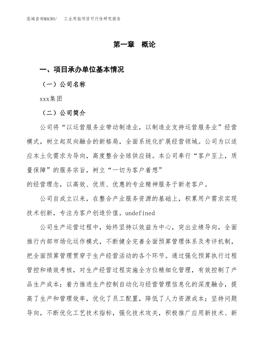 工业用毡项目可行性研究报告（总投资14000万元）（70亩）_第3页