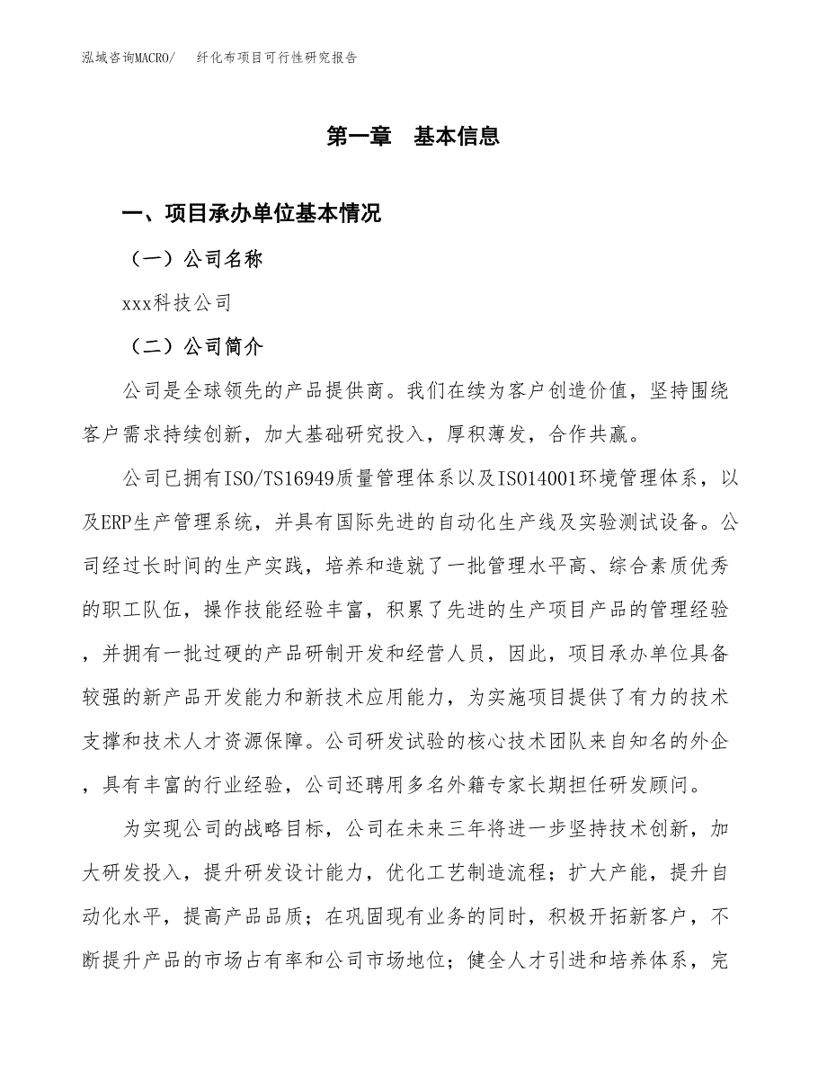 纤化布项目可行性研究报告（总投资19000万元）（76亩）_第3页