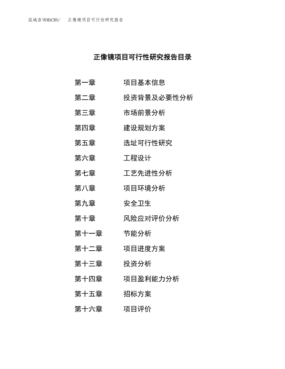 正像镜项目可行性研究报告（总投资8000万元）（38亩）_第2页