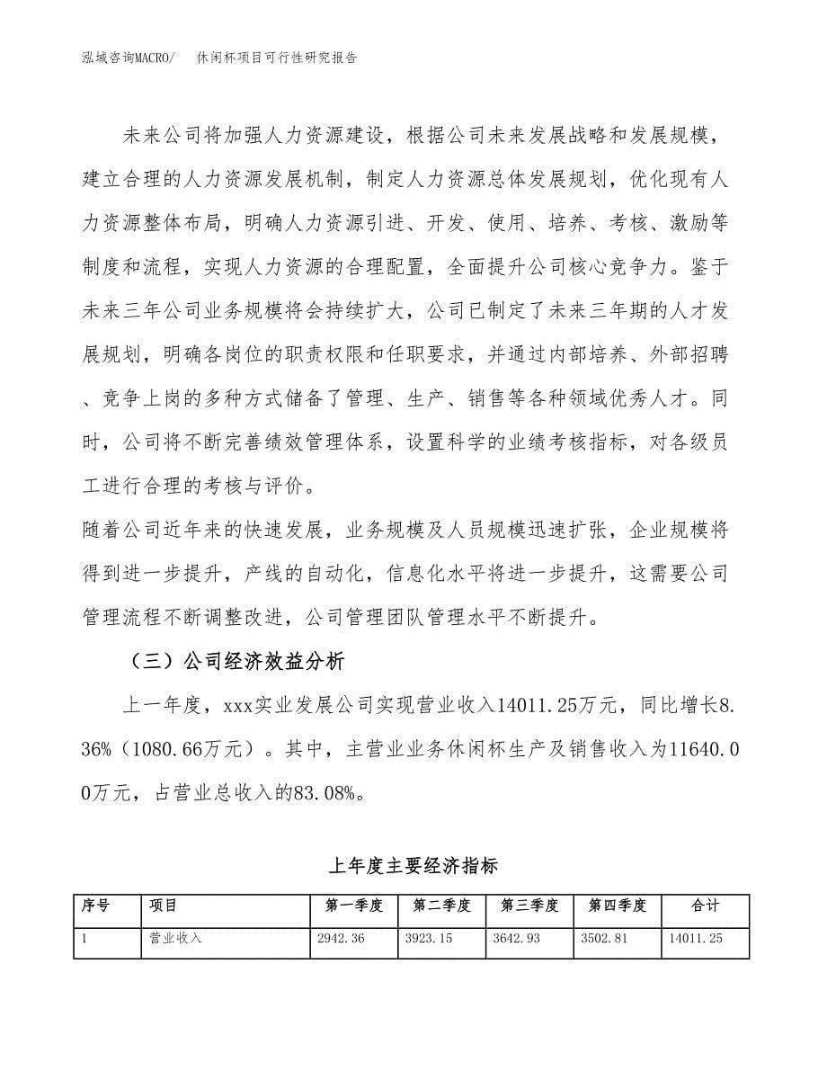 休闲杯项目可行性研究报告（总投资7000万元）（28亩）_第5页