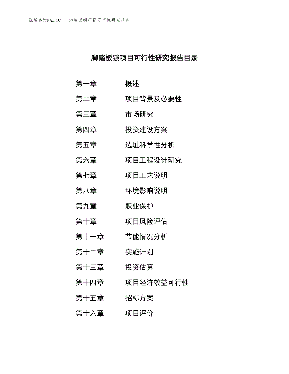 脚踏板锁项目可行性研究报告（总投资17000万元）（68亩）_第2页