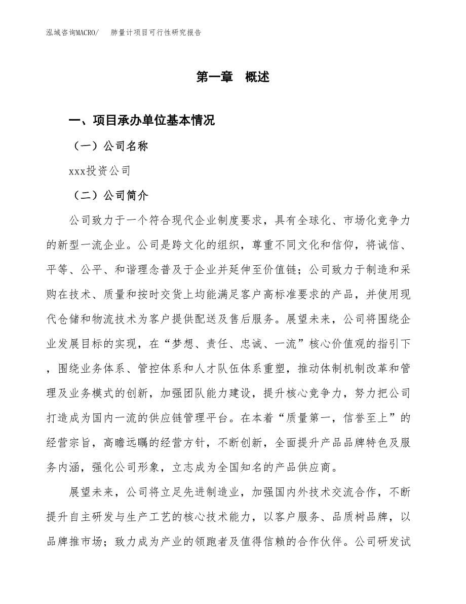 肺量计项目可行性研究报告（总投资4000万元）（19亩）_第5页