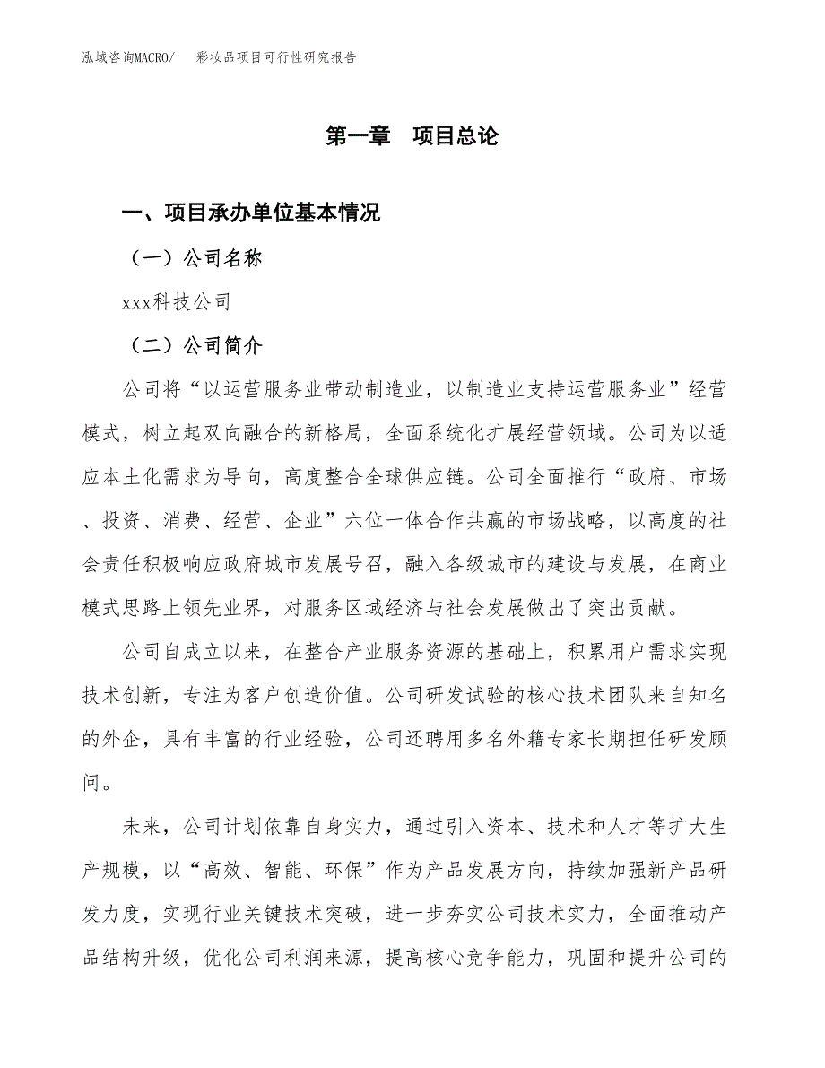 彩妆品项目可行性研究报告（总投资13000万元）（51亩）_第3页