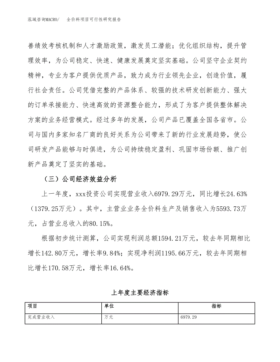 全价料项目可行性研究报告（总投资13000万元）（65亩）_第4页