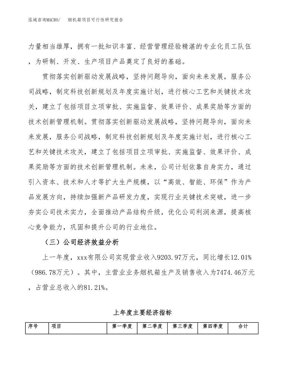 烟机箱项目可行性研究报告（总投资10000万元）（45亩）_第5页