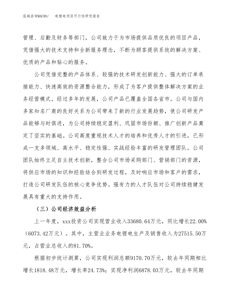 电锂电项目可行性研究报告（总投资19000万元）（84亩）_第4页