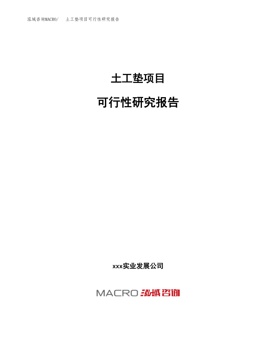 土工垫项目可行性研究报告（总投资12000万元）（54亩）_第1页