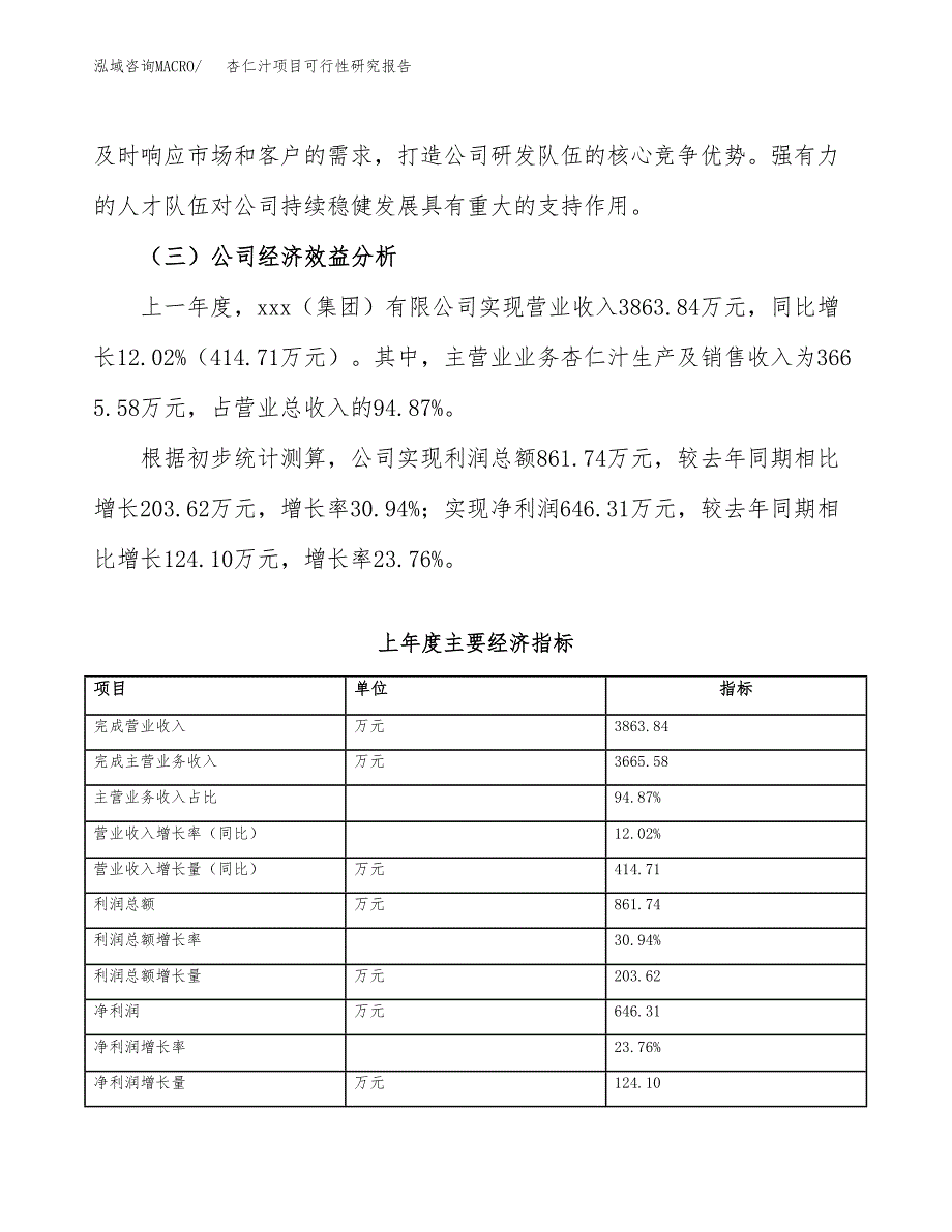 杏仁汁项目可行性研究报告（总投资4000万元）（19亩）_第4页