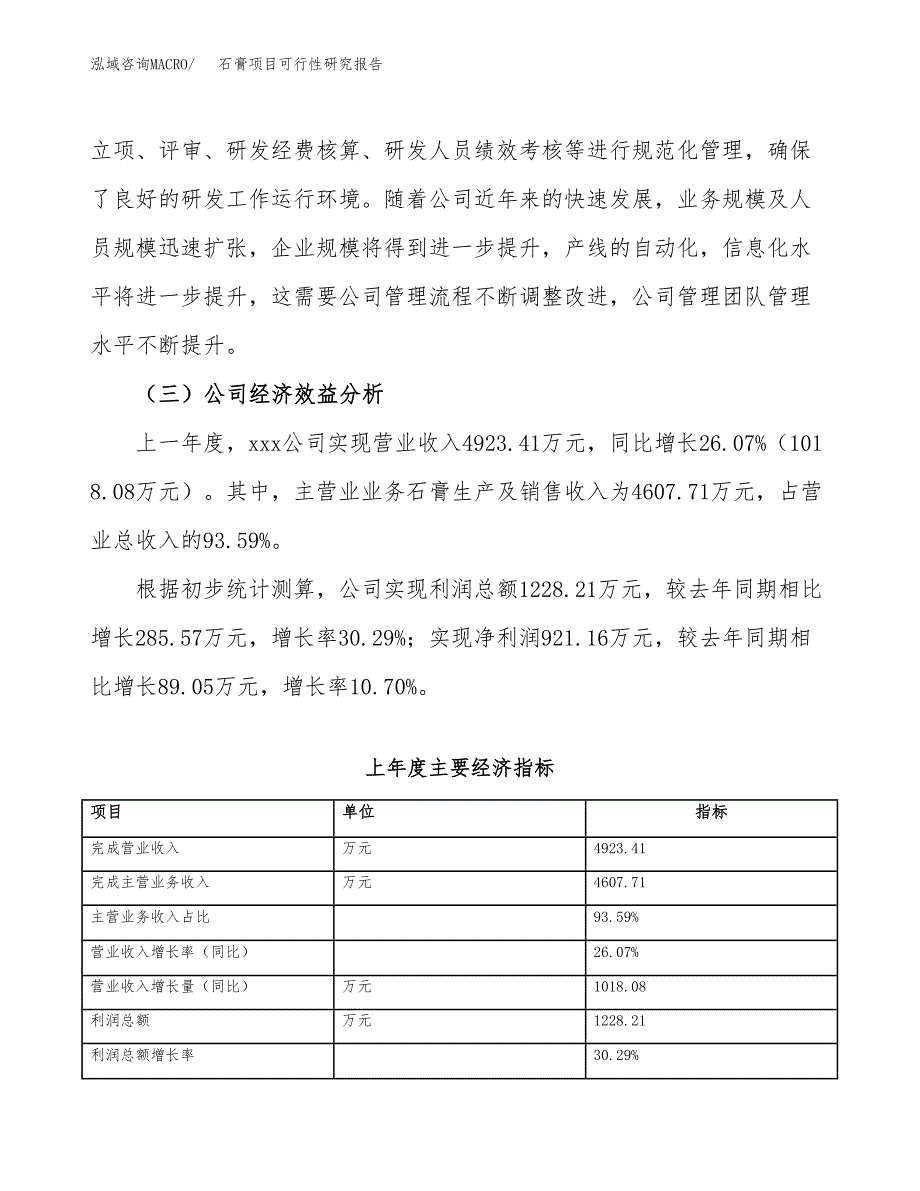 石膏项目可行性研究报告（总投资6000万元）（31亩）_第4页