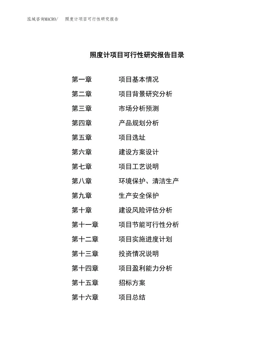 照度计项目可行性研究报告（总投资17000万元）（75亩）_第2页