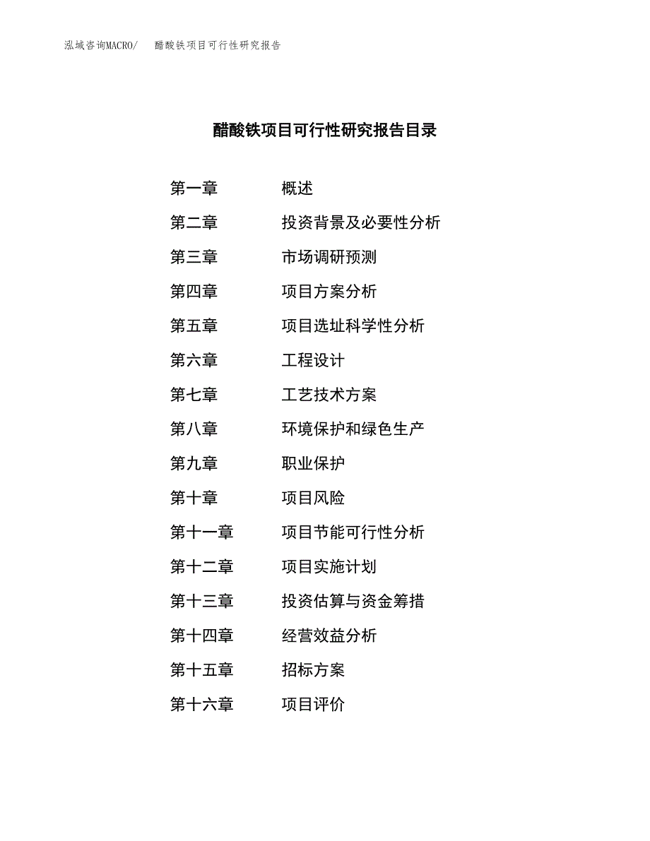 醋酸铁项目可行性研究报告（总投资11000万元）（46亩）_第2页